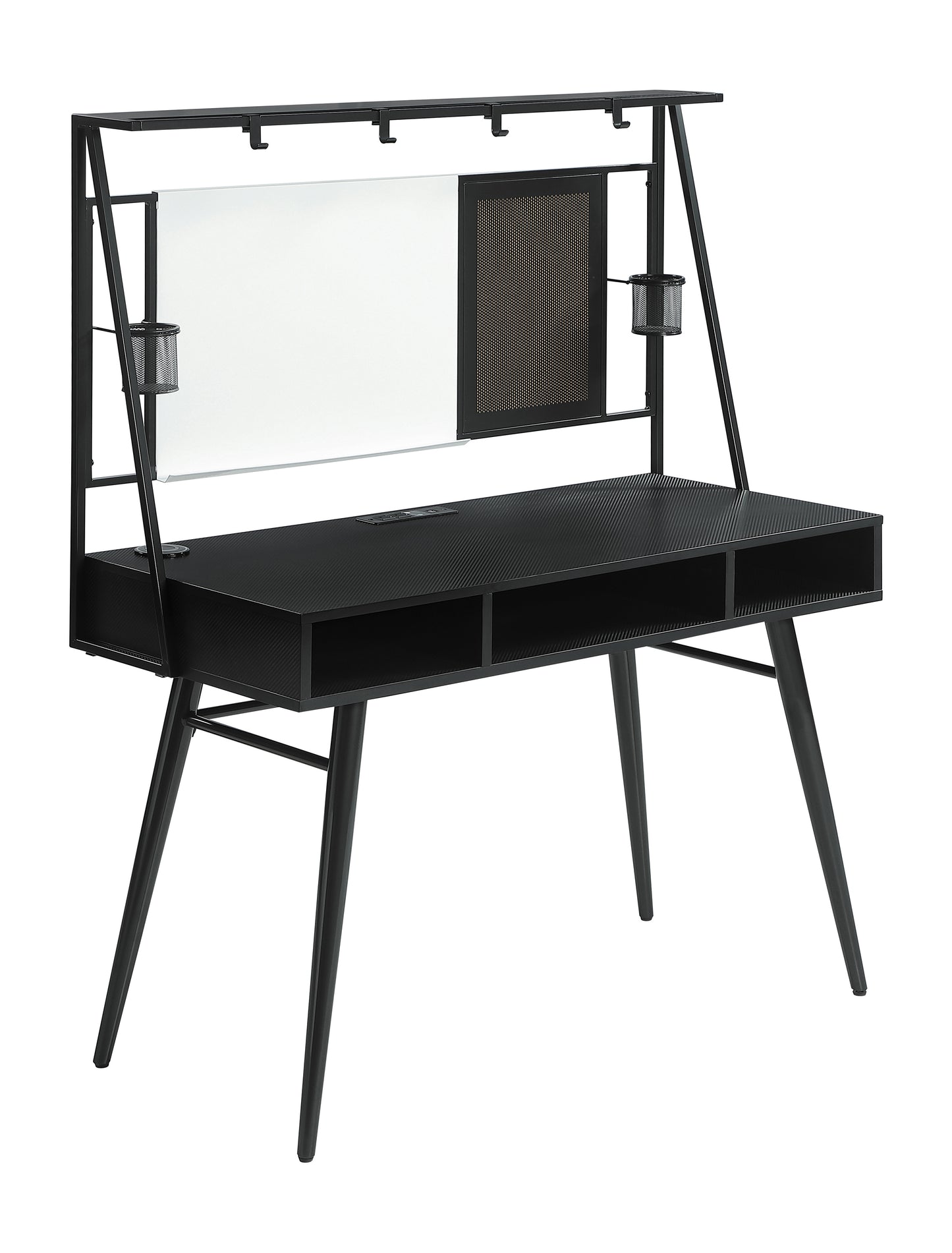 Jessie 47-inch Writing Desk with Whiteboard and USB Black