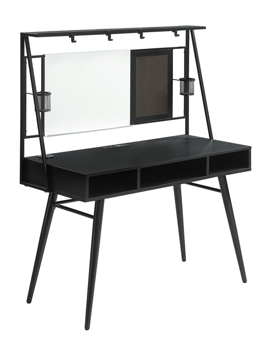 Jessie 47-inch Writing Desk with Whiteboard and USB Black