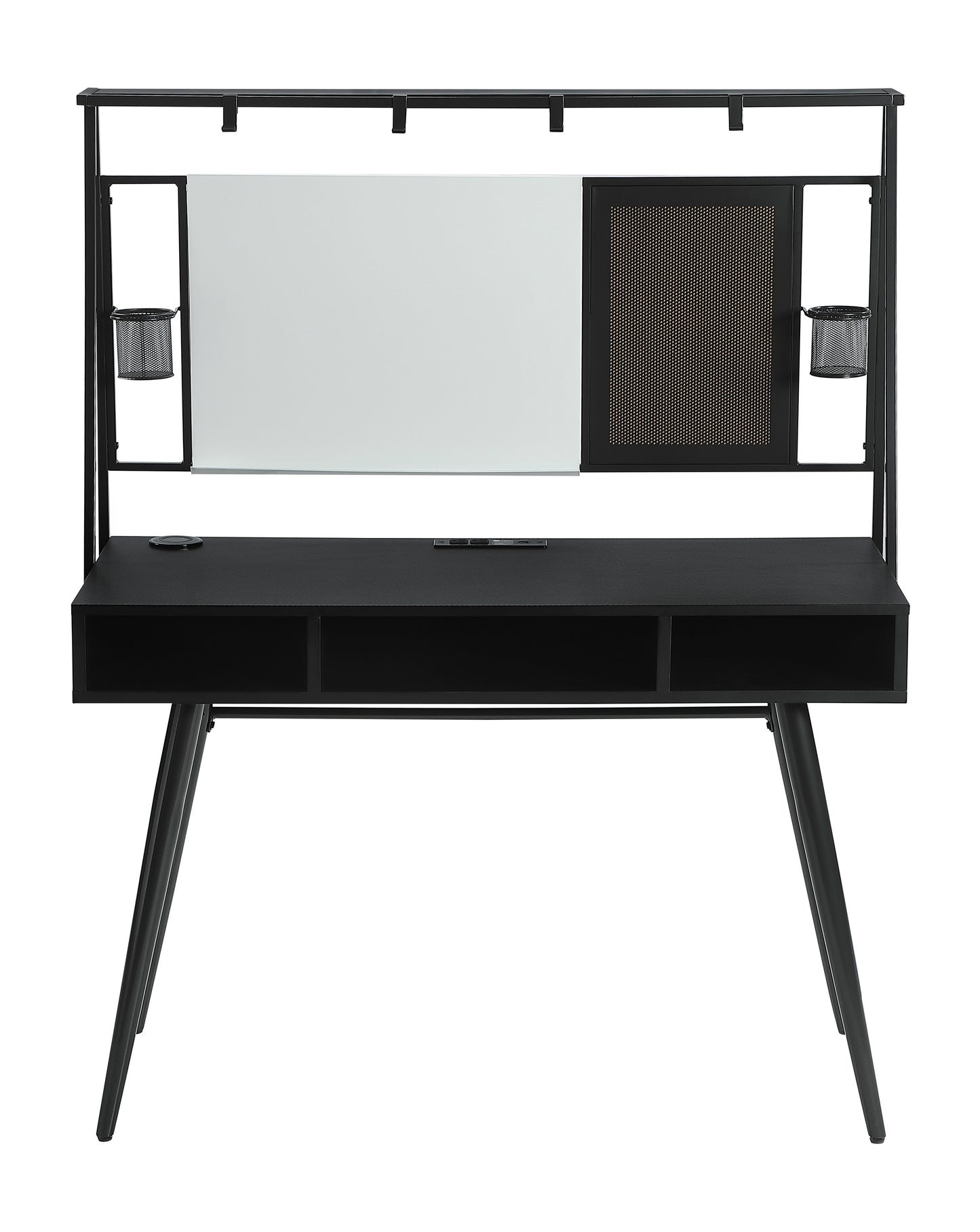 Jessie 47-inch Writing Desk with Whiteboard and USB Black