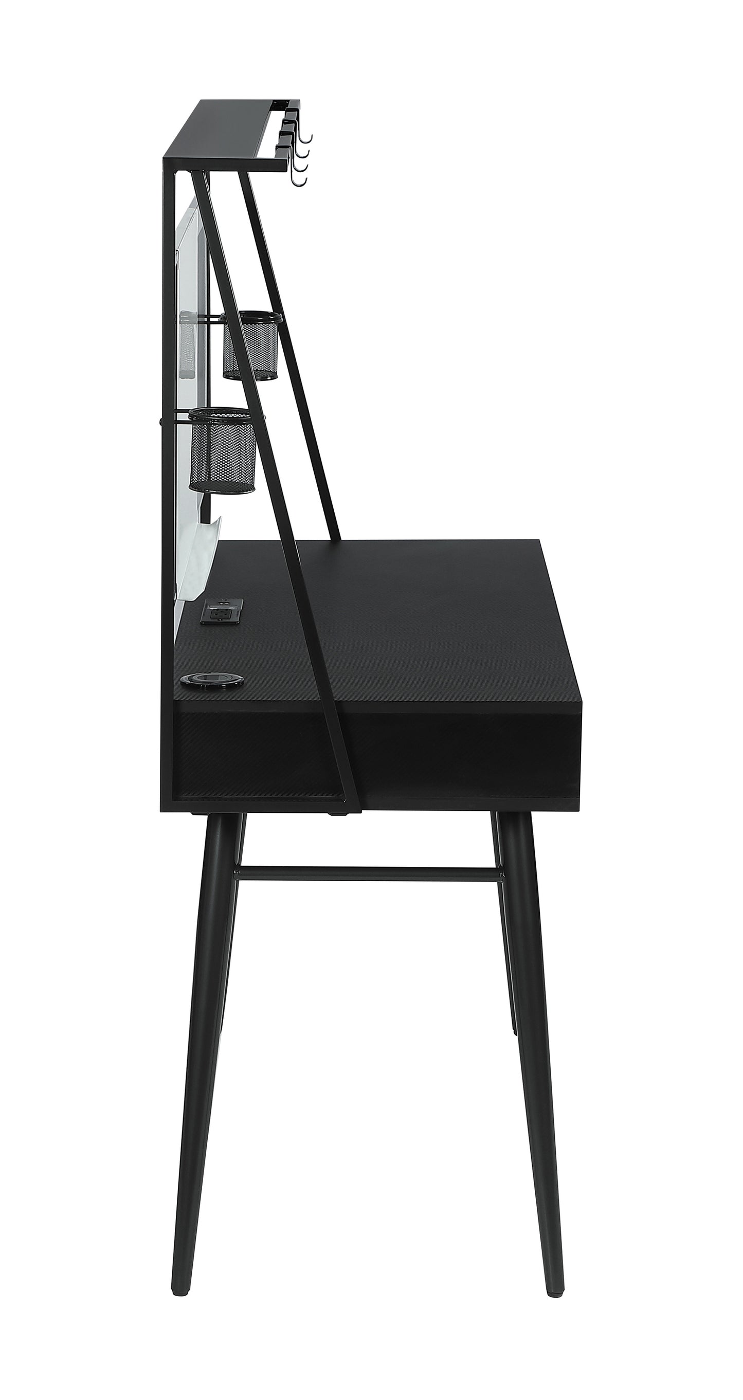 Jessie 47-inch Writing Desk with Whiteboard and USB Black