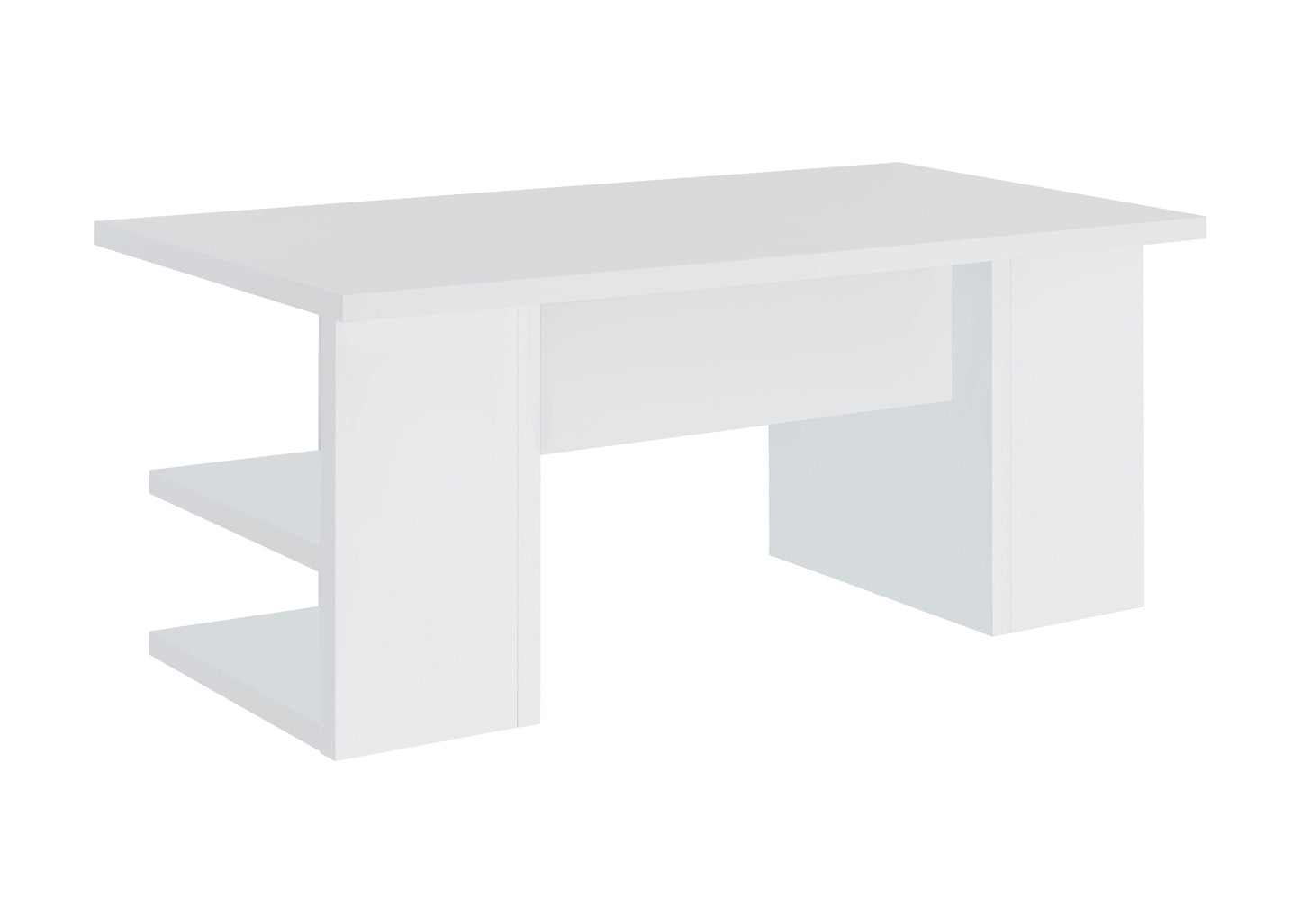 Alice 71-inch 4-shelf Engineered Wood Writing Desk White