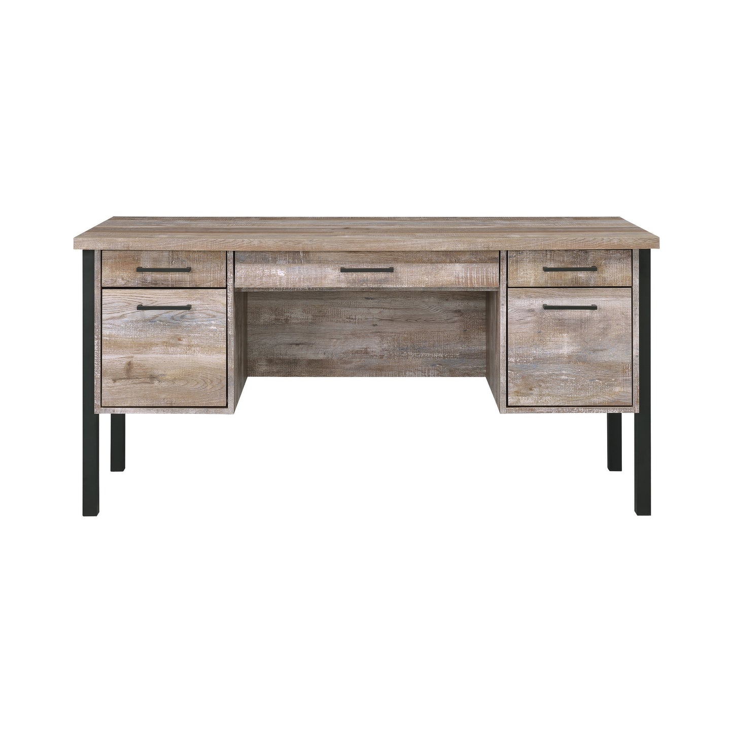 Samson 60-inch 4-drawer Office Computer Desk Weathered Oak