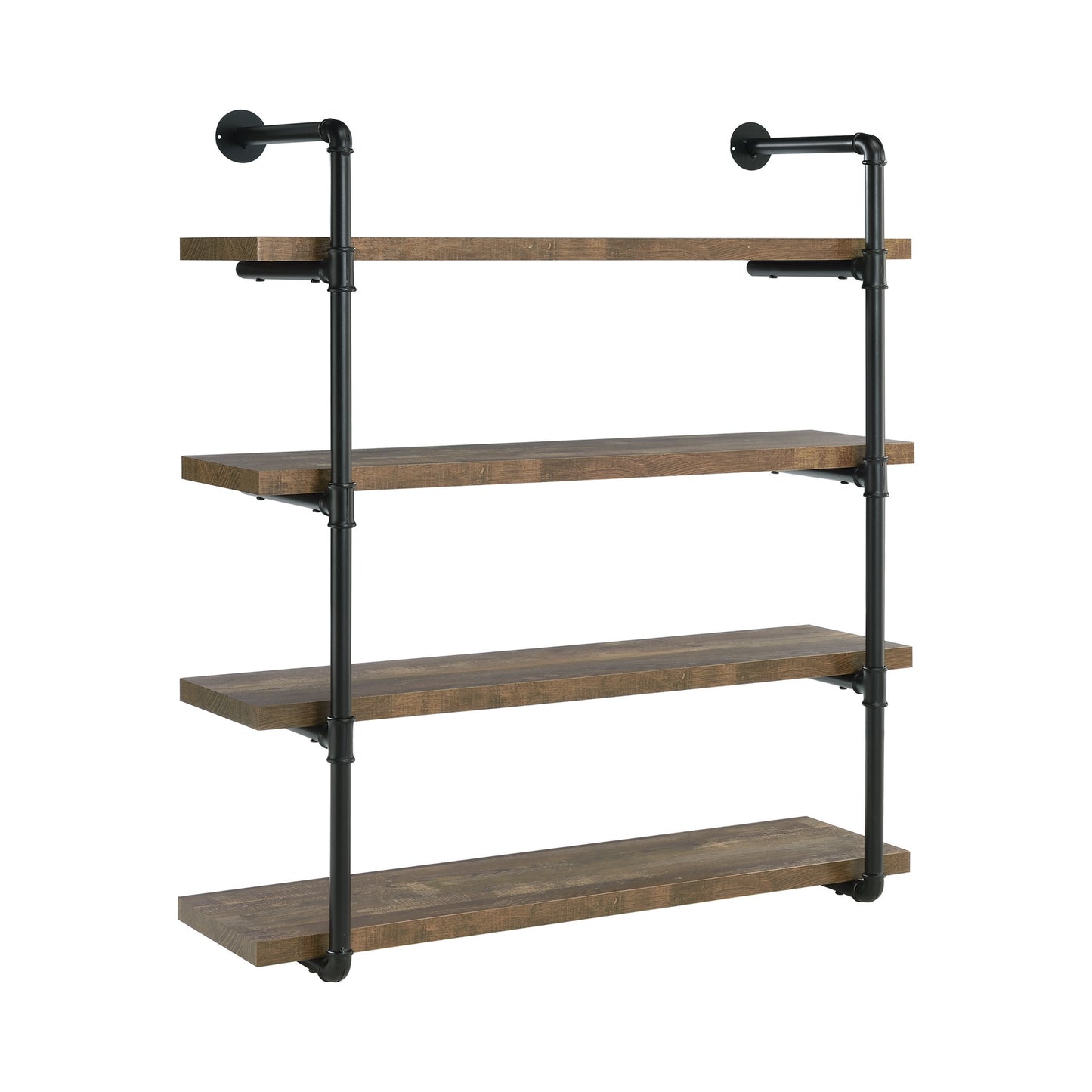 Elmcrest 39-inch 4-shelf Wall Bookshelf Rustic Oak