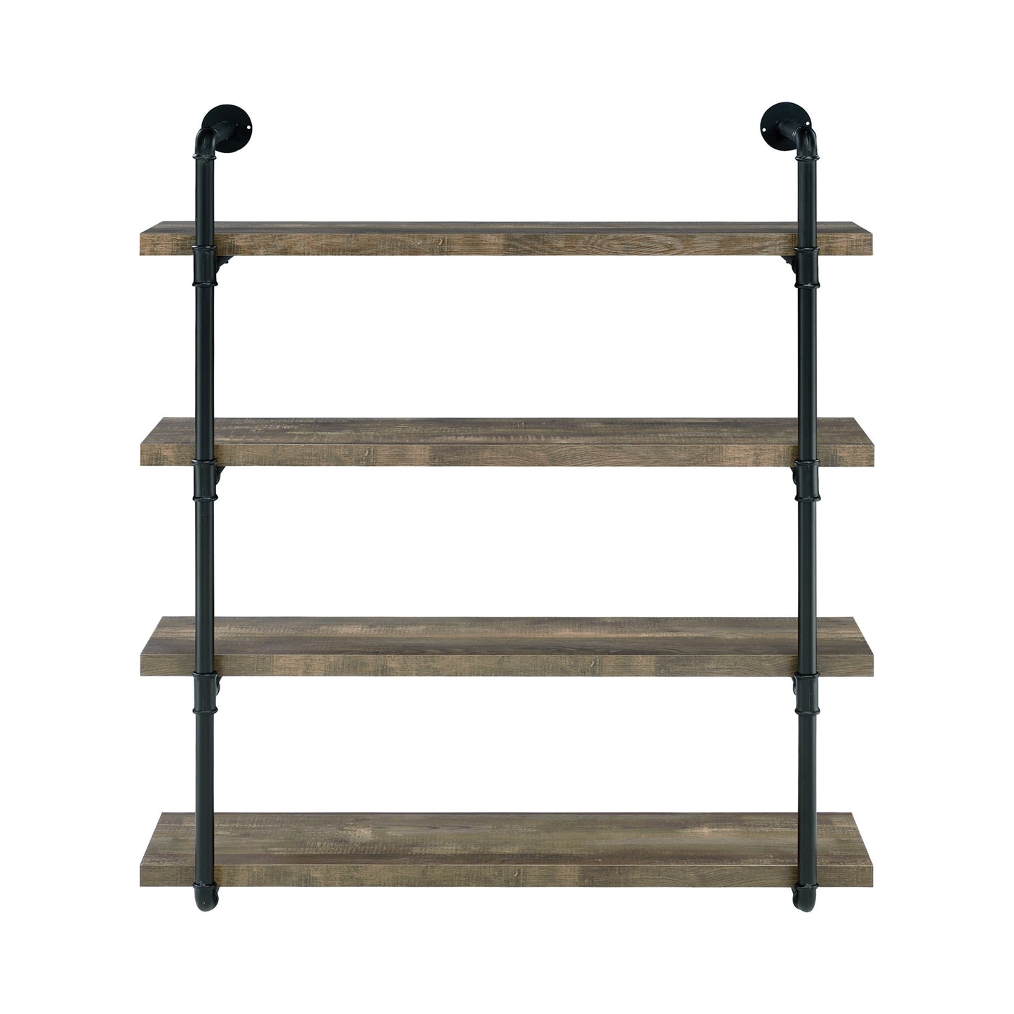 Elmcrest 39-inch 4-shelf Wall Bookshelf Rustic Oak