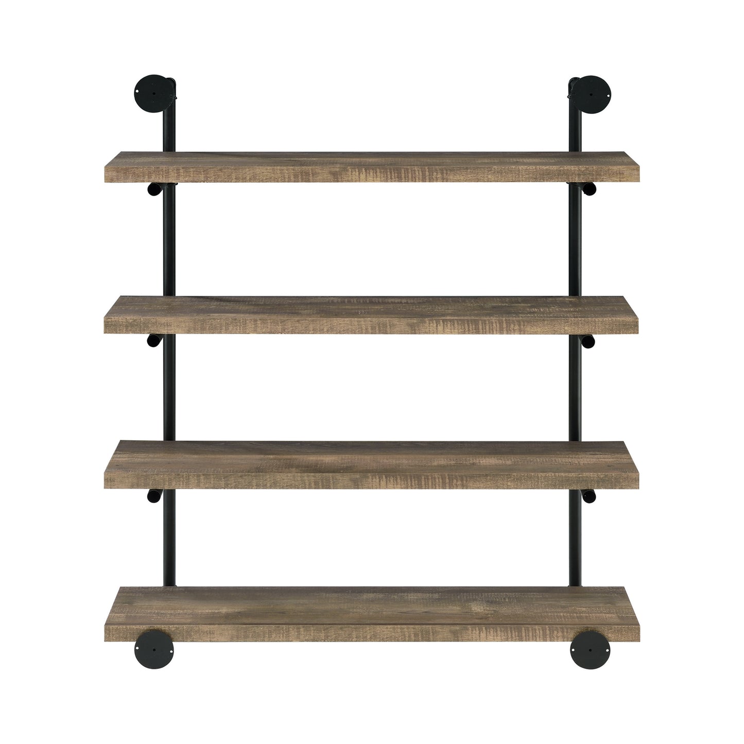 Elmcrest 39-inch 4-shelf Wall Bookshelf Rustic Oak