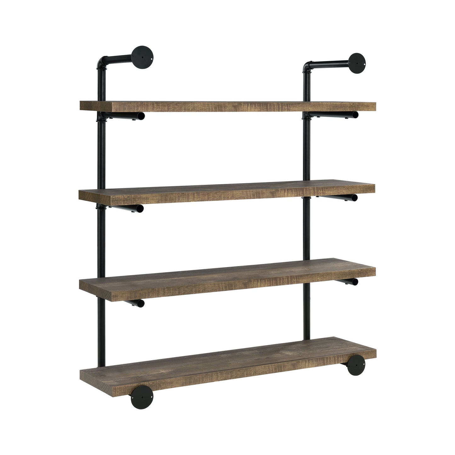 Elmcrest 39-inch 4-shelf Wall Bookshelf Rustic Oak