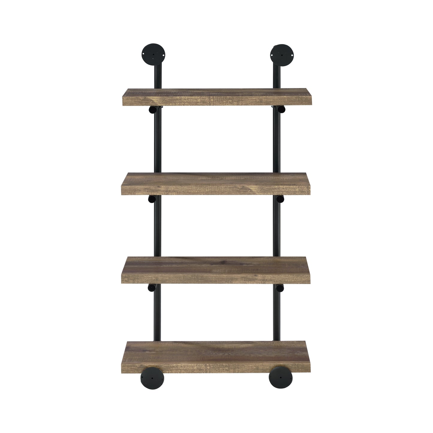 Elmcrest 24-inch 4-shelf Wall Bookshelf Rustic Oak