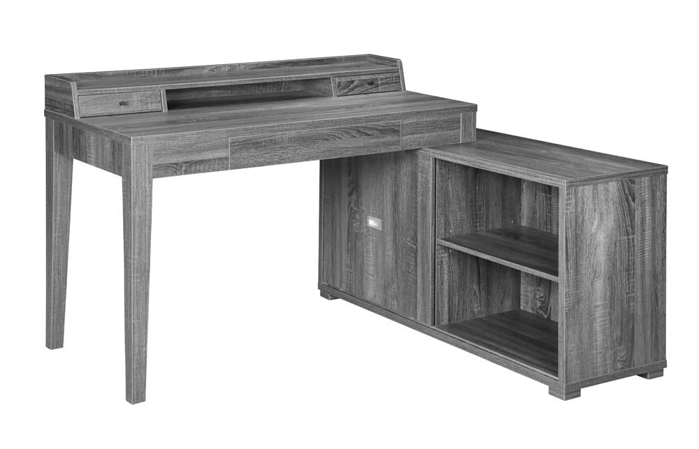 G805751 L-Shape Desk W/ Outlet - ATL FURNITURE