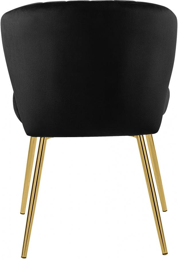 Meridian Furniture - Finley Velvet Chair In Black (Set Of 2) - 707Black - ATL FURNITURE