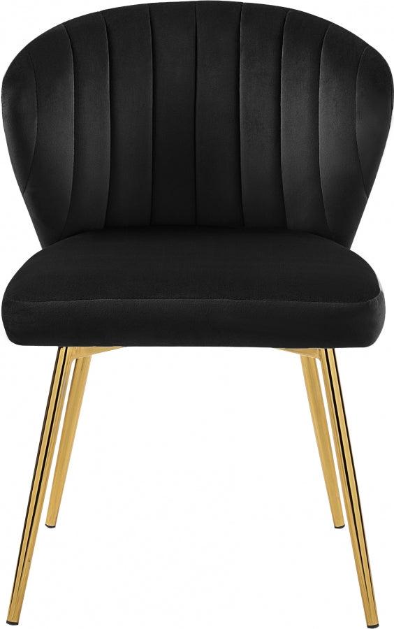 Meridian Furniture - Finley Velvet Chair In Black (Set Of 2) - 707Black - ATL FURNITURE