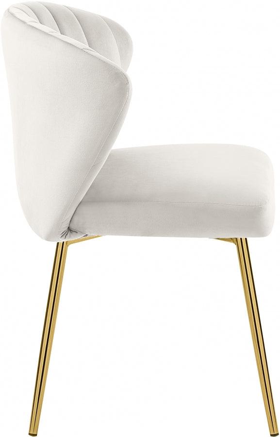 Meridian Furniture - Finley Velvet Chair In Cream (Set Of 2) - 707Cream - ATL FURNITURE