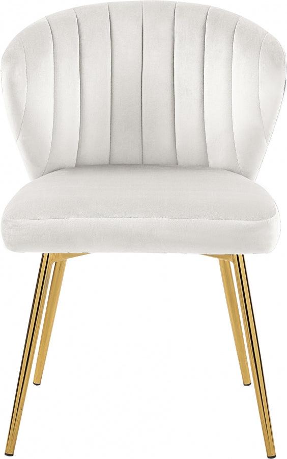 Meridian Furniture - Finley Velvet Chair In Cream (Set Of 2) - 707Cream - ATL FURNITURE