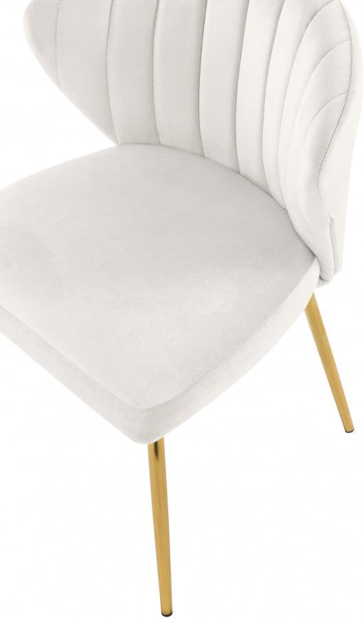 Meridian Furniture - Finley Velvet Chair In Cream (Set Of 2) - 707Cream - ATL FURNITURE