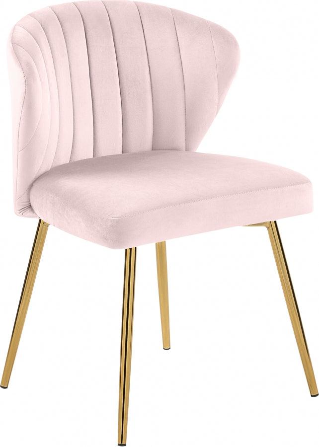 Meridian Furniture - Finley Velvet Chair In Pink (Set Of 2) - 707Pink - ATL FURNITURE