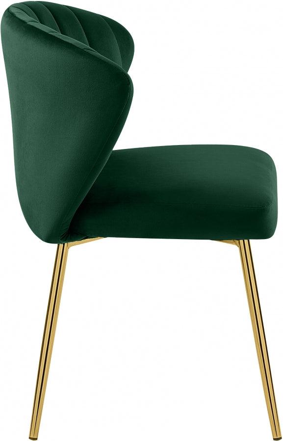 Meridian Furniture - Finley Velvet Chair In Green (Set Of 2) - 707Green - ATL FURNITURE