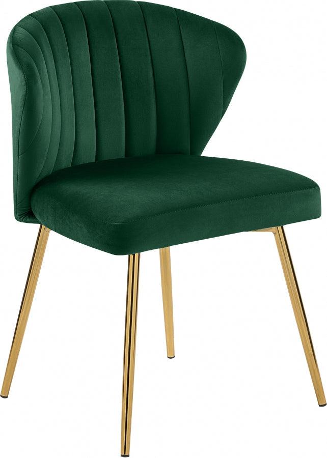 Meridian Furniture - Finley Velvet Chair In Green (Set Of 2) - 707Green - ATL FURNITURE