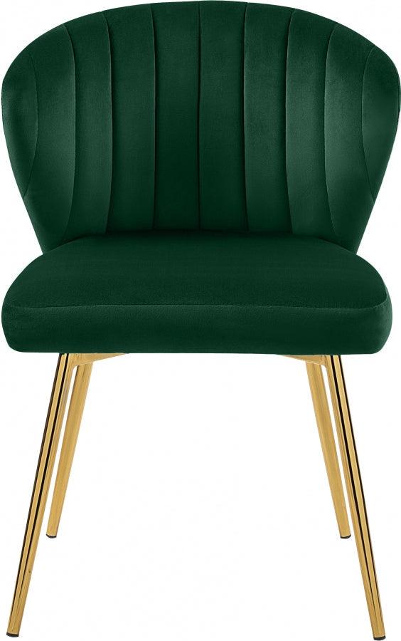 Meridian Furniture - Finley Velvet Chair In Green (Set Of 2) - 707Green - ATL FURNITURE