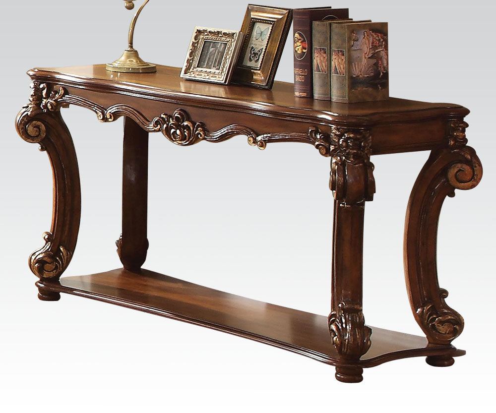 Acme Vendome Sofa Table in Cherry 82004 - ATL FURNITURE