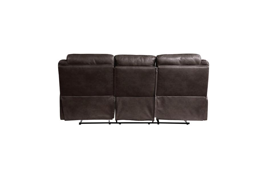 Homelegance - Aram Double Reclining Sofa With Center Drop-Down Cup Holders - 8206Brw-3 - ATL FURNITURE