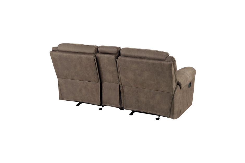 Homelegance - Aram Double Glider Reclining Love Seat With Center Console And Receptacles - 8206Nf-2 - ATL FURNITURE