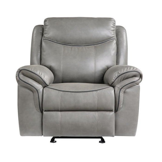 Homelegance - Aram Glider Reclining Chair - 8206Gry-1 - ATL FURNITURE