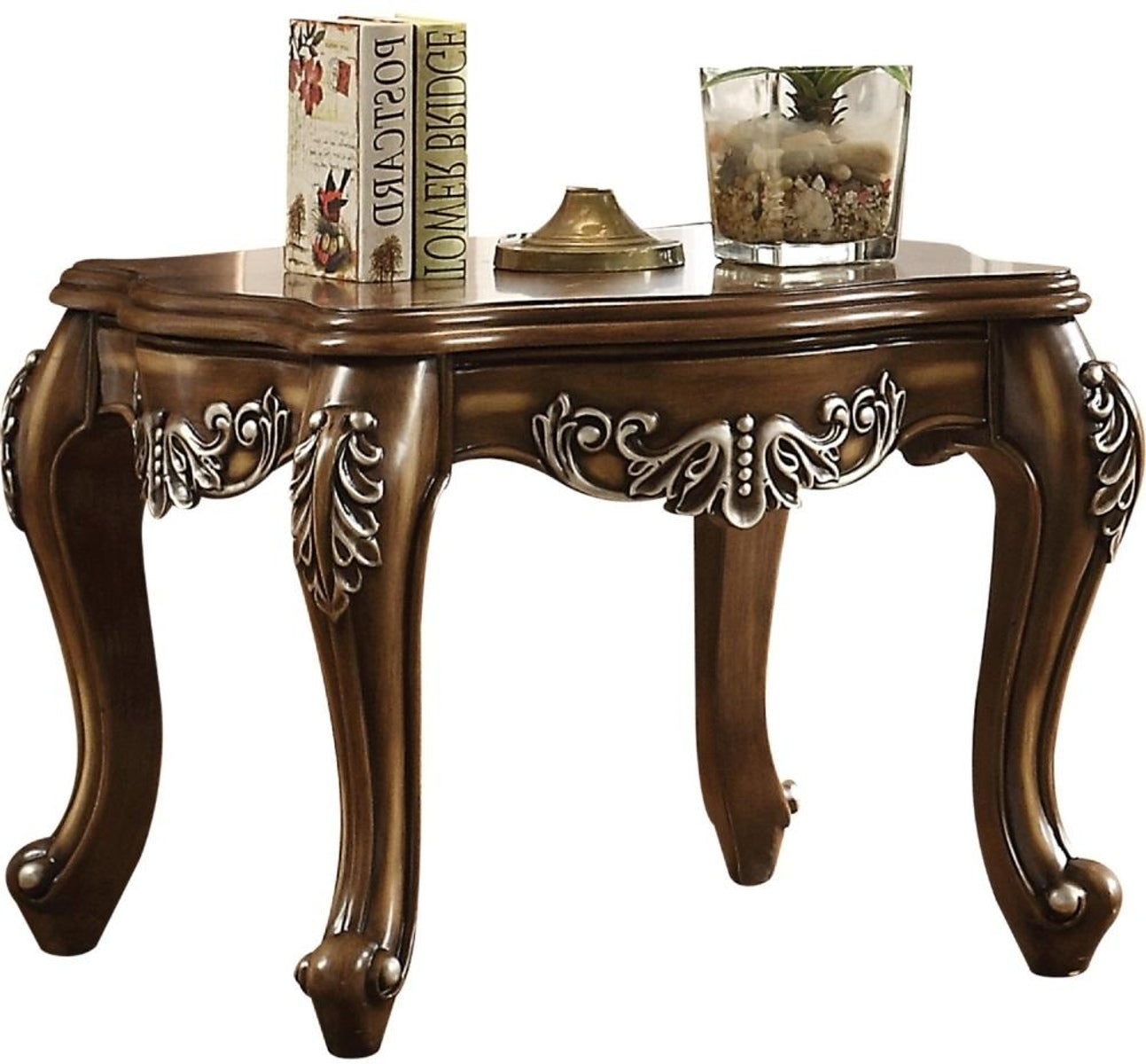 Acme Furniture Latisha End Table in Antique Oak 82117 - ATL FURNITURE