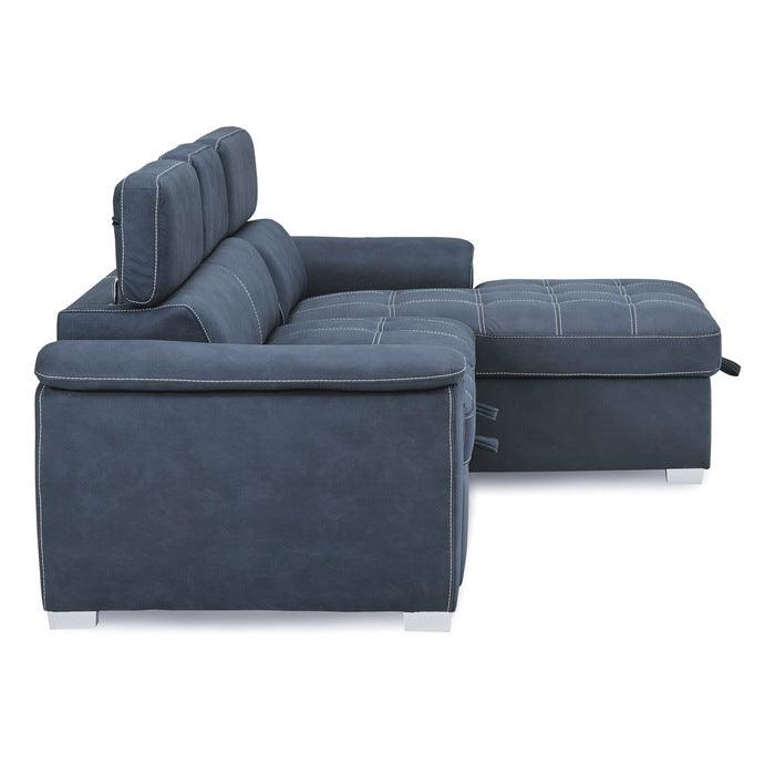 Homelegance - Ferriday Blue Sectional - 8228Bu - ATL FURNITURE