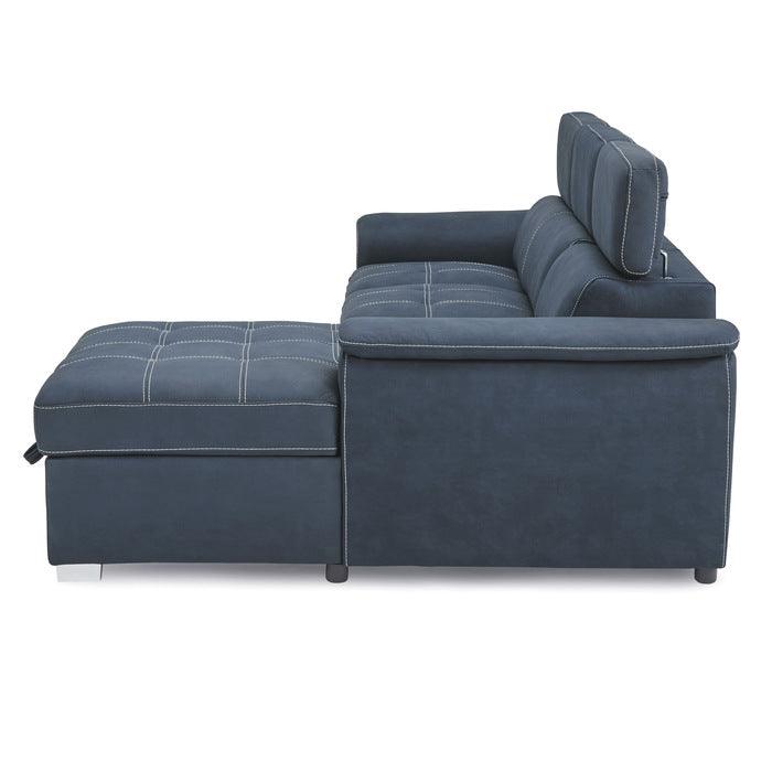 Homelegance - Ferriday Blue Sectional - 8228Bu - ATL FURNITURE