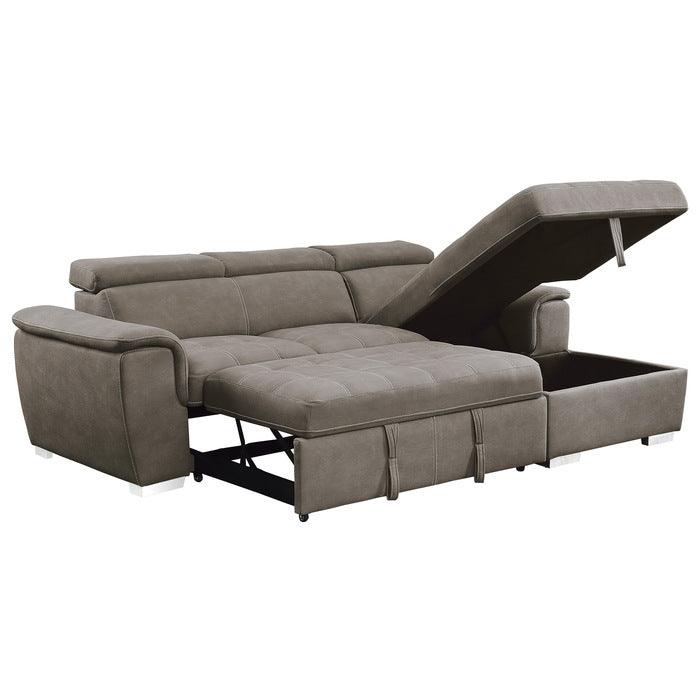 Homelegance - Ferriday Taupe Sectional - 8228Tp - ATL FURNITURE