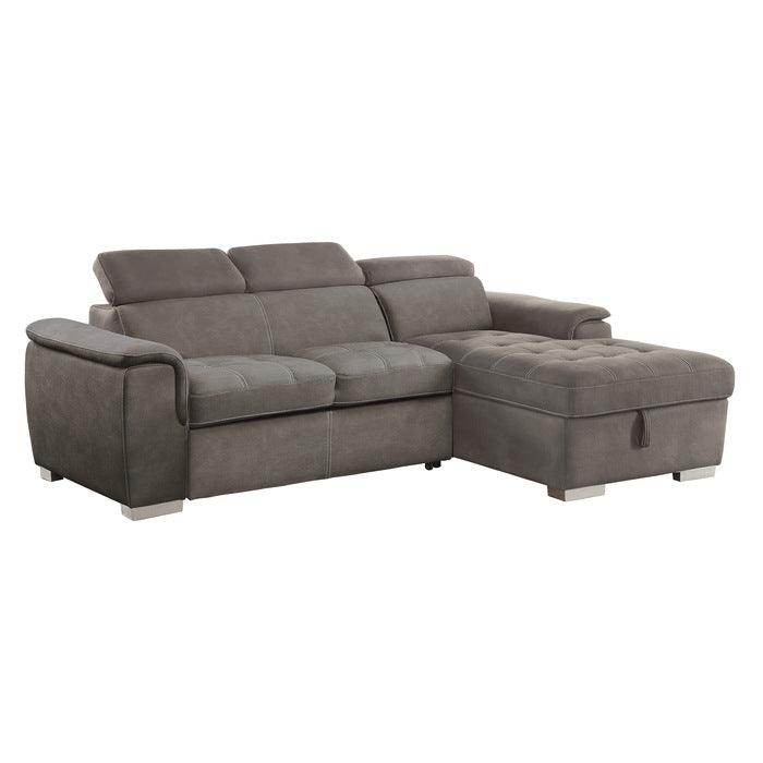 Homelegance - Ferriday Taupe Sectional - 8228Tp - ATL FURNITURE