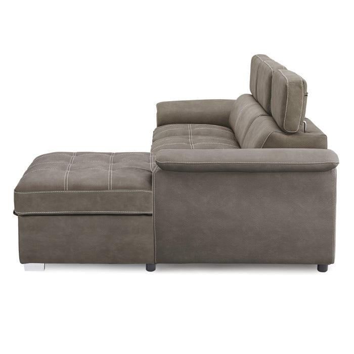 Homelegance - Ferriday Taupe Sectional - 8228Tp - ATL FURNITURE