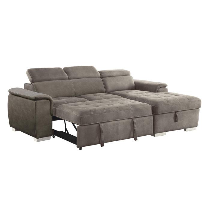 Homelegance - Ferriday Taupe Sectional - 8228Tp - ATL FURNITURE
