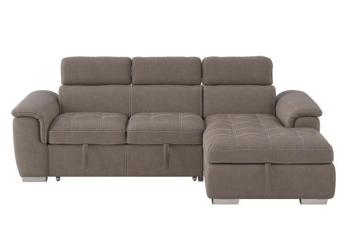 Homelegance - Ferriday Taupe Sectional - 8228Tp - ATL FURNITURE
