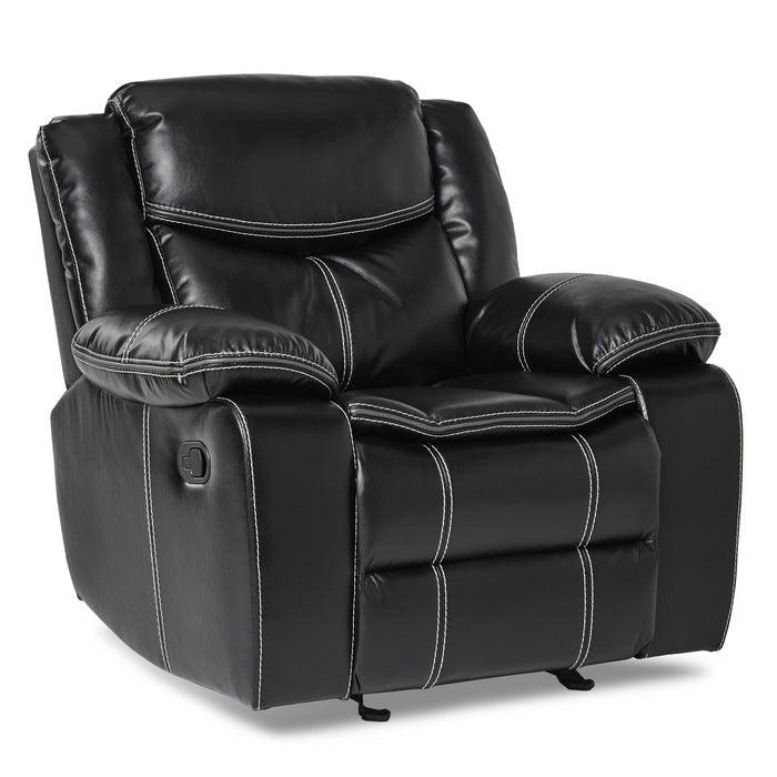 Homelegance - Bastrop Glider Reclining Chair - 8230Blk-1 - ATL FURNITURE