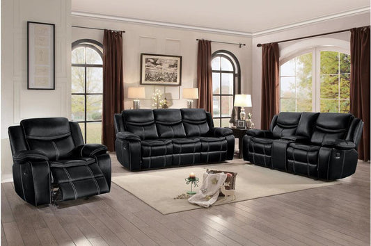 Homelegance - Bastrop 3 Piece Living Room Set - 8230Blk-3Set - ATL FURNITURE