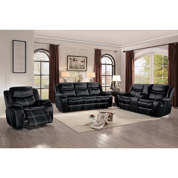 Homelegance - Bastrop Glider Reclining Chair - 8230Blk-1 - ATL FURNITURE