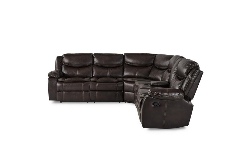 Homelegance - Bastrop 3 Piece Sectional - 8230Brw-Sc - ATL FURNITURE