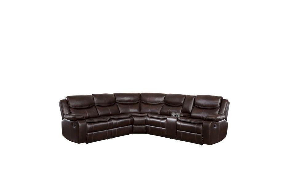 Homelegance - Bastrop 3 Piece Sectional - 8230Brw-Sc - ATL FURNITURE