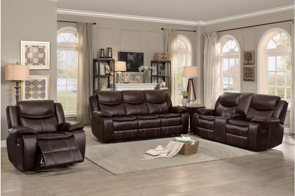 Homelegance - Bastrop Double Reclining Sofa - 8230Brw-3 - ATL FURNITURE