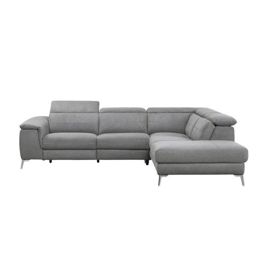 Homelegance - Cinque 2-Piece Power Sectional With Right Chaise In Gray - 8256Fbr* - ATL FURNITURE