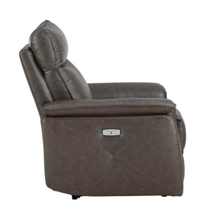 Homelegance - Moroni Power Reclining Chair With Power Headrest In Dark Brown - 8259Rfdb-1Pwh - ATL FURNITURE