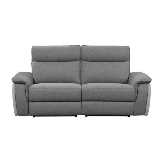 Homelegance - Maroni Power Double Reclining Love Seat With Power Headrests In Gray - 8259Dg-2Pwh* - ATL FURNITURE