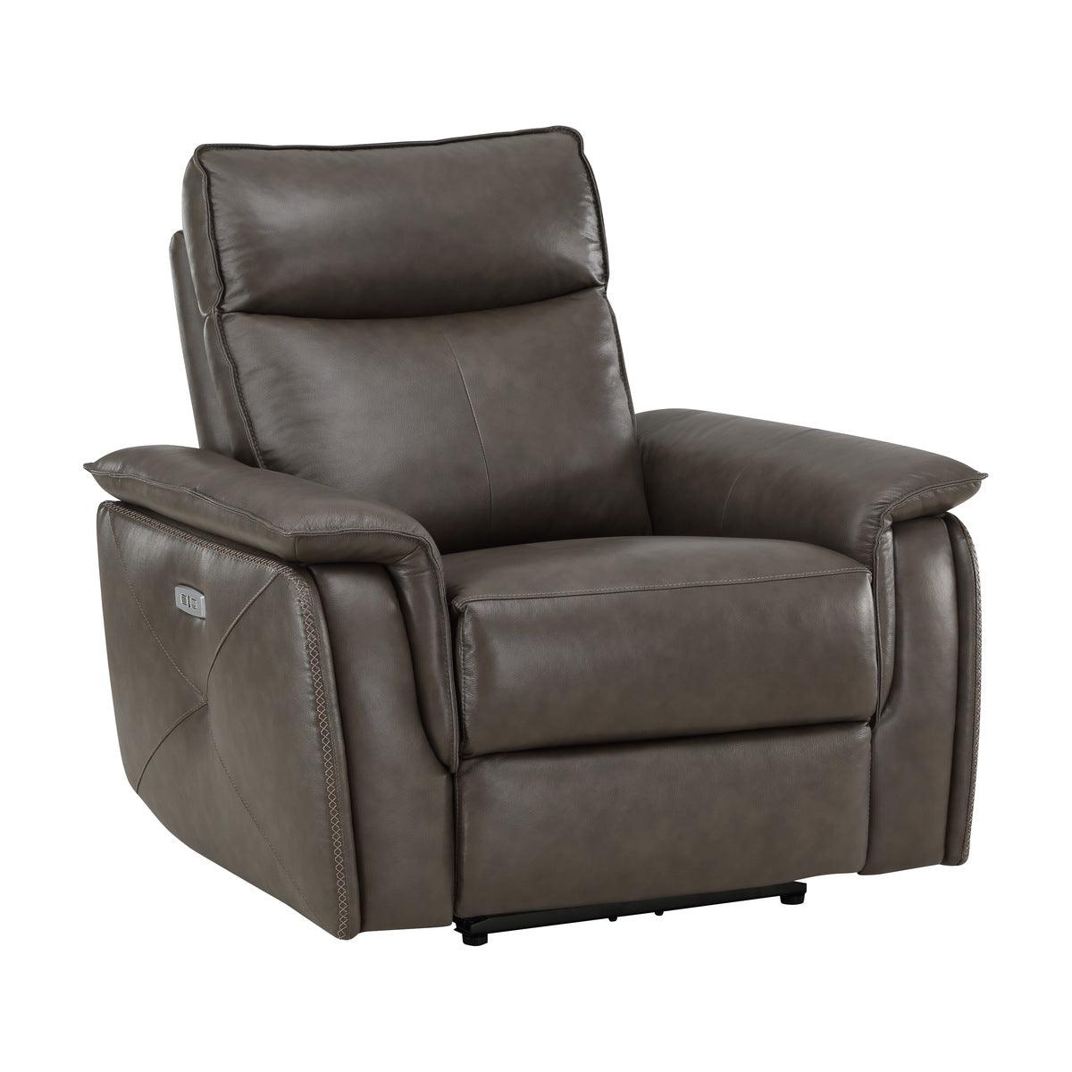 Homelegance - Moroni Power Reclining Chair With Power Headrest In Dark Brown - 8259Rfdb-1Pwh - ATL FURNITURE