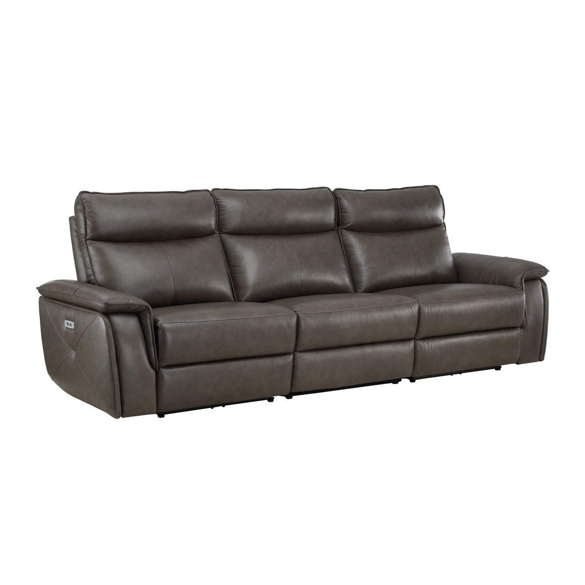 Homelegance - Moroni Power Double Reclining Sofa With Power Headrests In Dark Brown - 8259Rfdb-3Pwh* - ATL FURNITURE