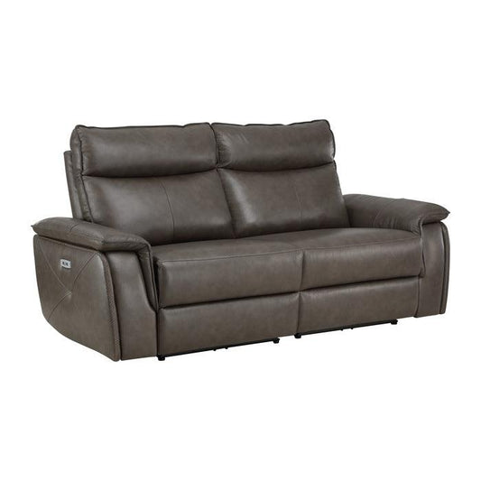 Homelegance - Moroni Power Double Reclining Loveseat With Power Headrests In Dark Brown - 8259Rfdb-2Pwh* - ATL FURNITURE