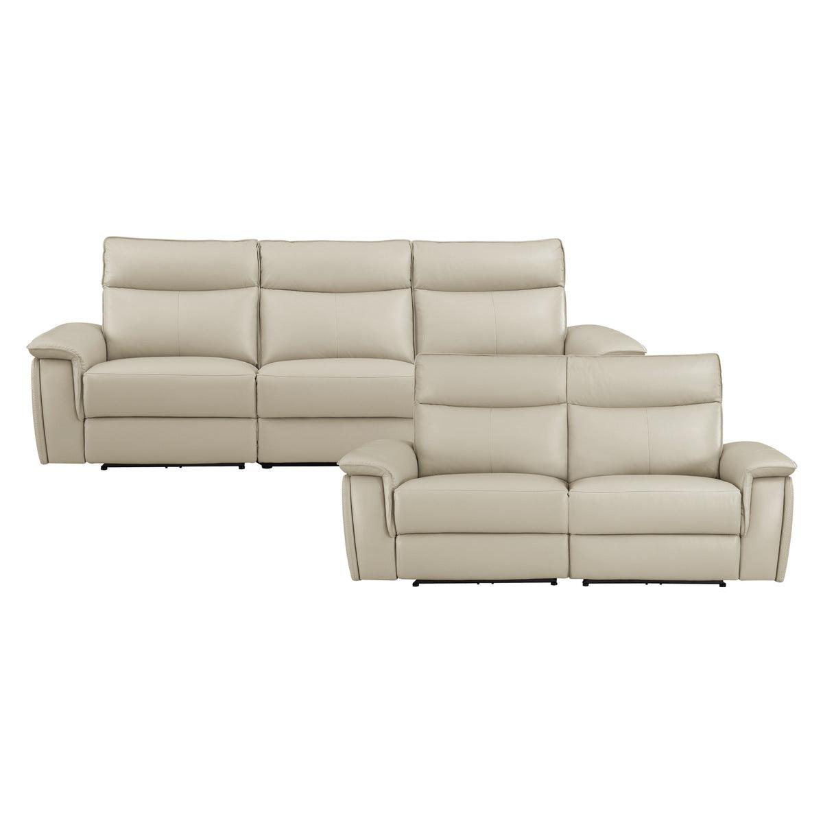 Homelegance - Moroni 2 Piece Sofa Set In Taupe - 8259Rftp*2Pwh - ATL FURNITURE