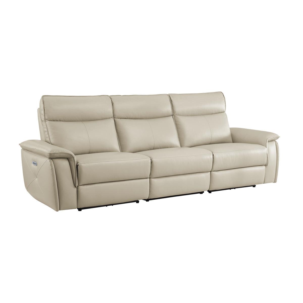 Homelegance - Moroni Power Double Reclining Sofa With Power Headrests In Taupe - 8259Rftp-3Pwh* - ATL FURNITURE