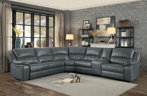 Homelegance - Falun Gray 6 Piece Power Sectional - 8260Gy-Pw - ATL FURNITURE