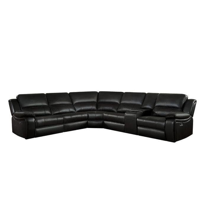 Homelegance - Falun Dark Brown 6 Piece Power Sectional - 8260Db-6Pw - ATL FURNITURE