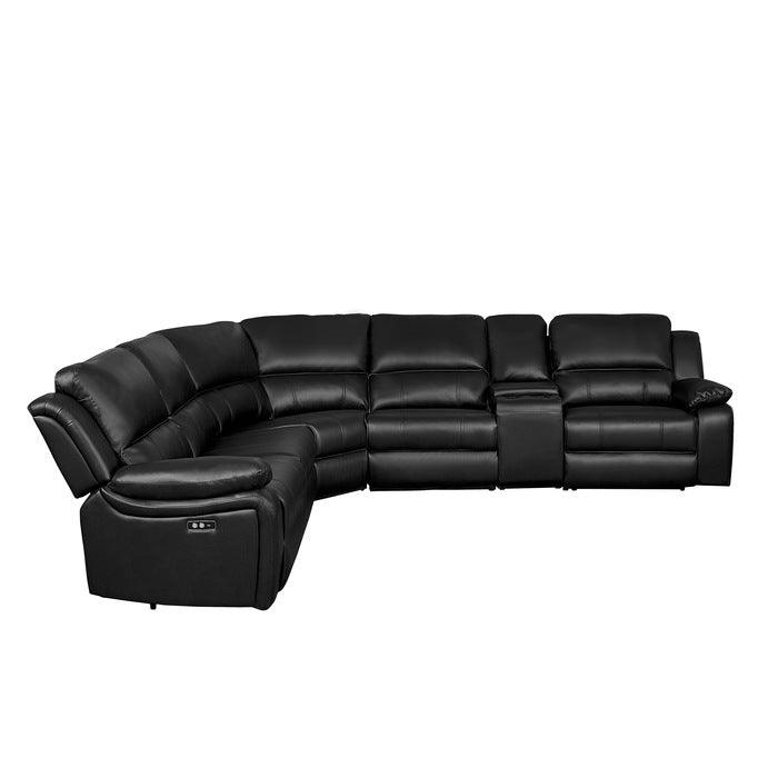 Homelegance - Falun Dark Brown 6 Piece Power Sectional - 8260Db-6Pw - ATL FURNITURE